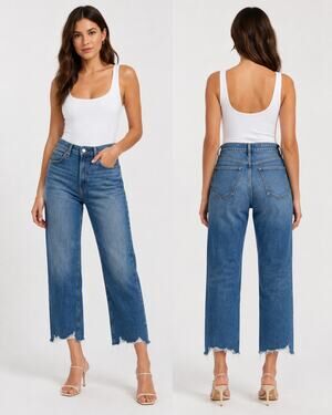 FRAME The Relaxed Straight Beluga Modern Chew Jeans Size 28